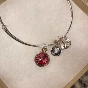 Alex & Ani Pink Stone Bracelet